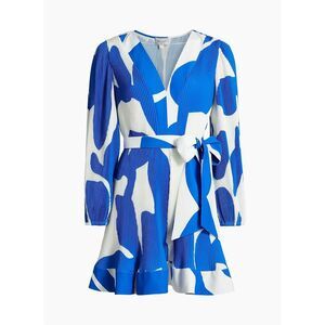 Milly $450 Liv Grand Foliage Pleated Minidress Size 2